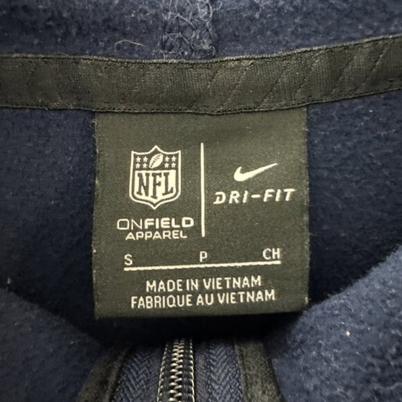 Nike Dri Fit Tennessee Titans Sideline On Field Full Zip Hoodie Men’s Sz S Navy - Picture 5 of 10